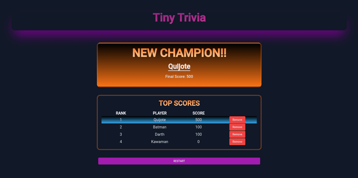 Tiny Trivia